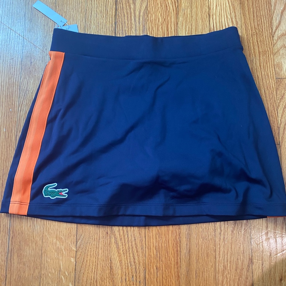 Lacoste Navy and Orange Skirt